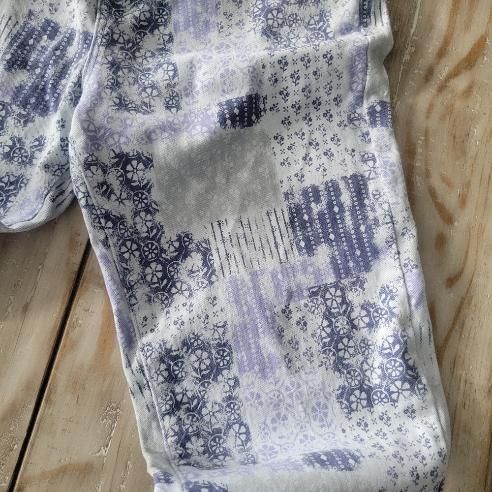 Patchwork Patterned Jeans - image 2